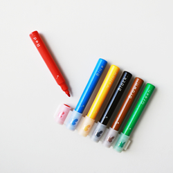 キャップがなくならない！ 連結キャップのマーカーセット